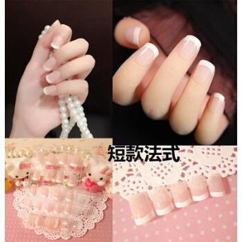 白美甲图片