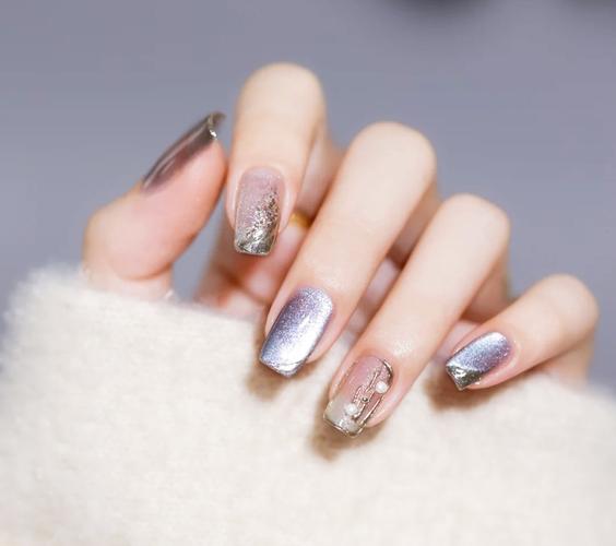 混合美甲图片