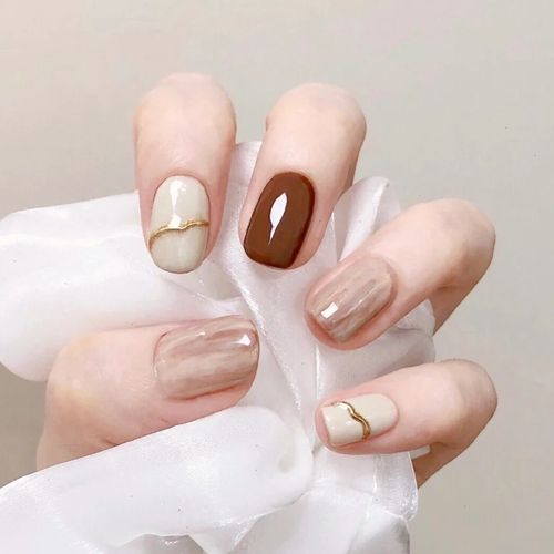 混合美甲图片