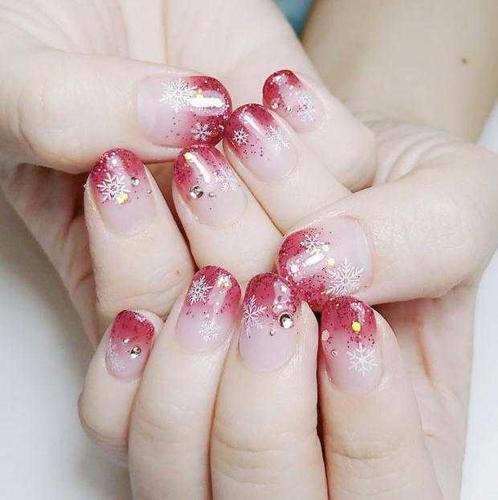 混合美甲图片
