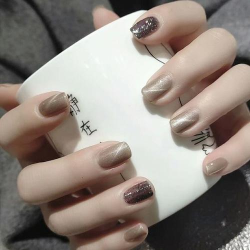 混合美甲图片