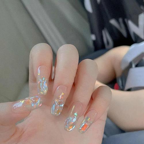 混合美甲图片