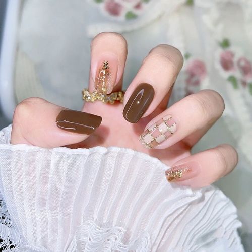 混合美甲图片