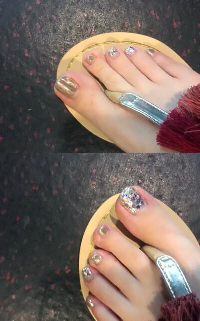 混合美甲图片