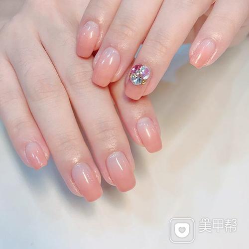 混合美甲图片