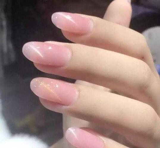 肉粉色美甲 肉粉色美甲图片大全2022图片