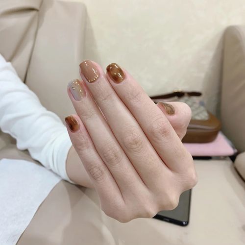混合美甲图片
