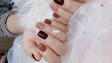 混合美甲图片