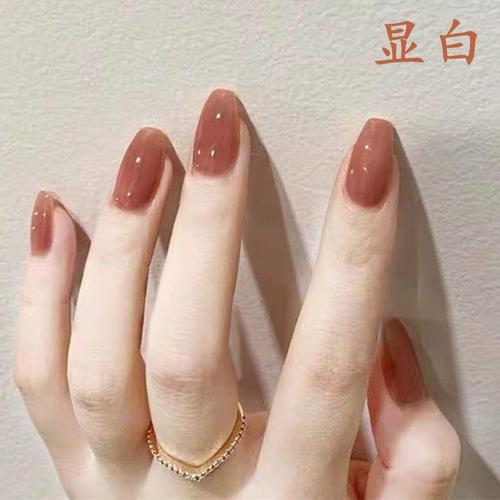 显手白的指甲款式图片 什么样的指甲显手白图片