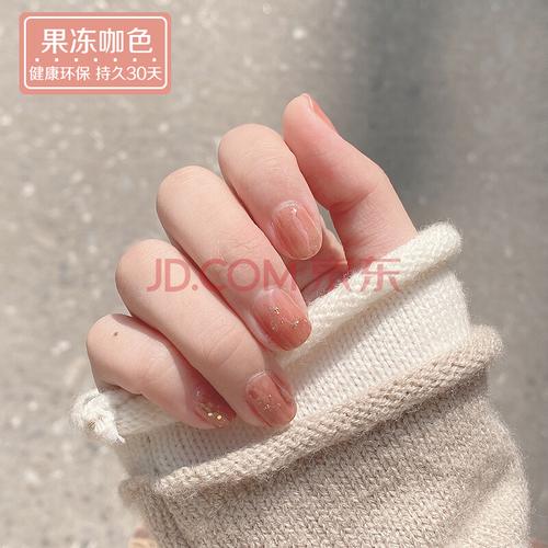 红美甲图片