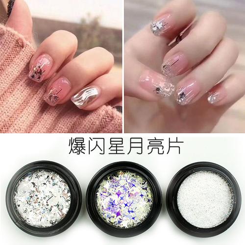 红美甲图片