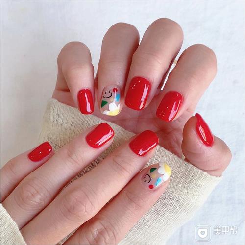 果冻色美甲图片 果冻红色美甲大全图片图片
