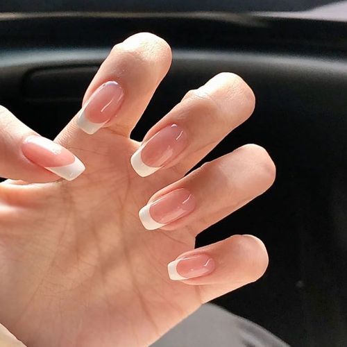 白美甲图片