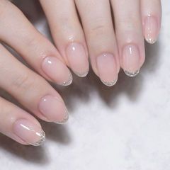 白美甲图片