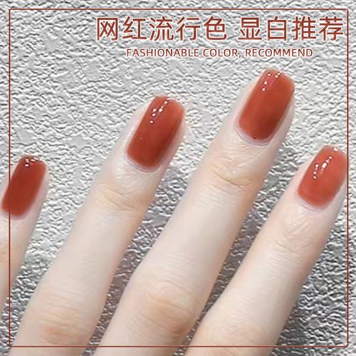 黄美甲图片