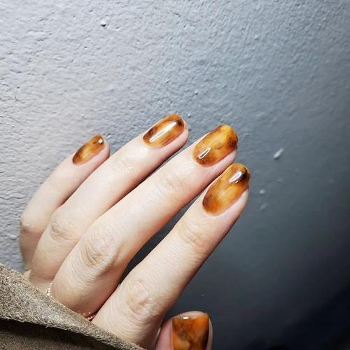 腮红美甲图片 腮红指甲图片大全图片