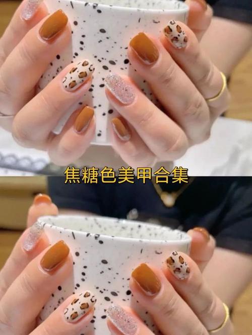 红美甲图片