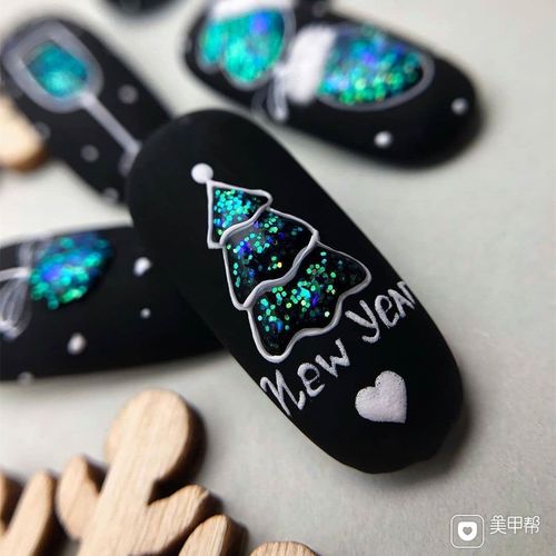 美甲图片黑色款式图片 美甲图片黑色图片
