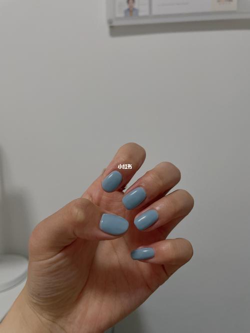 橙美甲图片