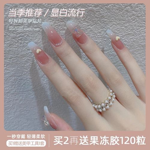 灰美甲图片