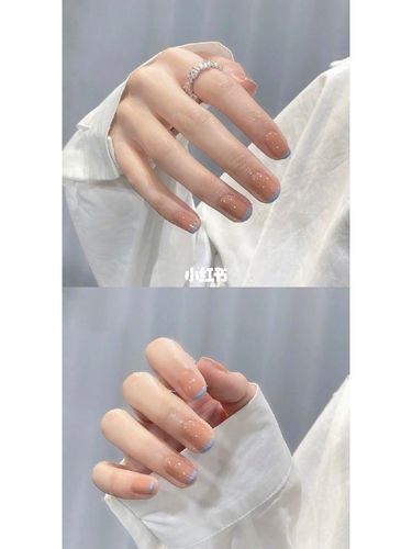法式边美甲 法式边美甲图片白色图片