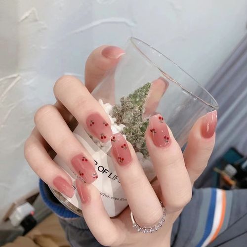 黑美甲图片