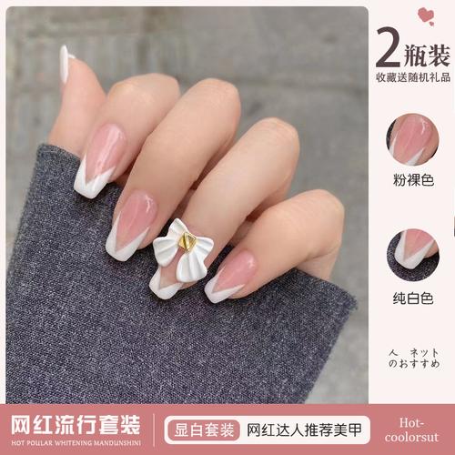 灰美甲图片