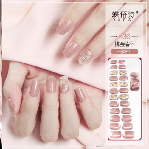 白美甲图片