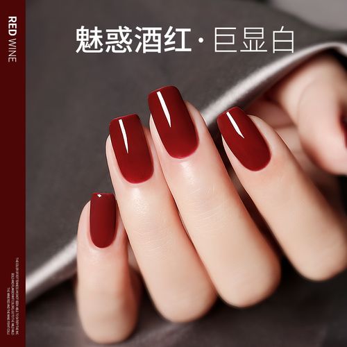 白美甲图片