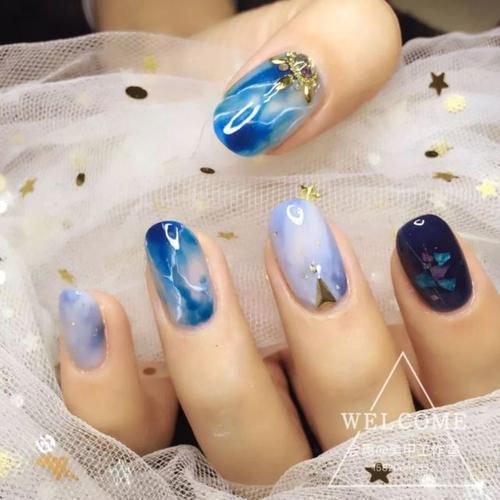 美甲黑色系列图片大全 黑色美甲款式图片大全图片