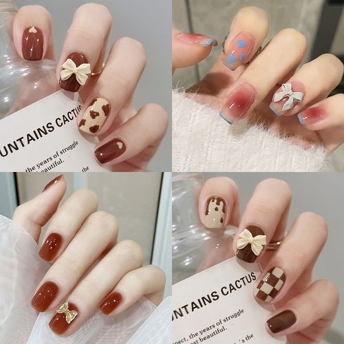 白美甲图片