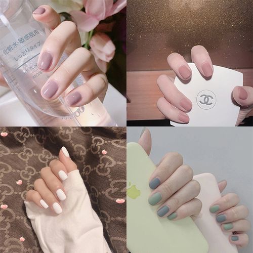 白美甲图片