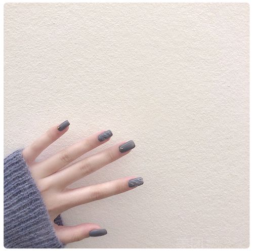 白美甲图片