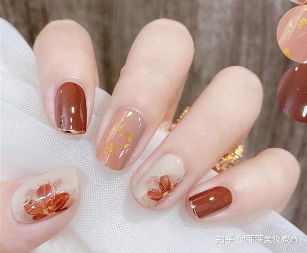 白美甲图片