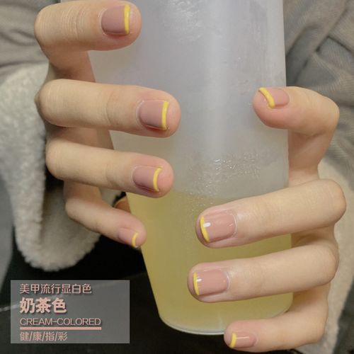 显手白的美甲 纯色美甲图片显手白图片