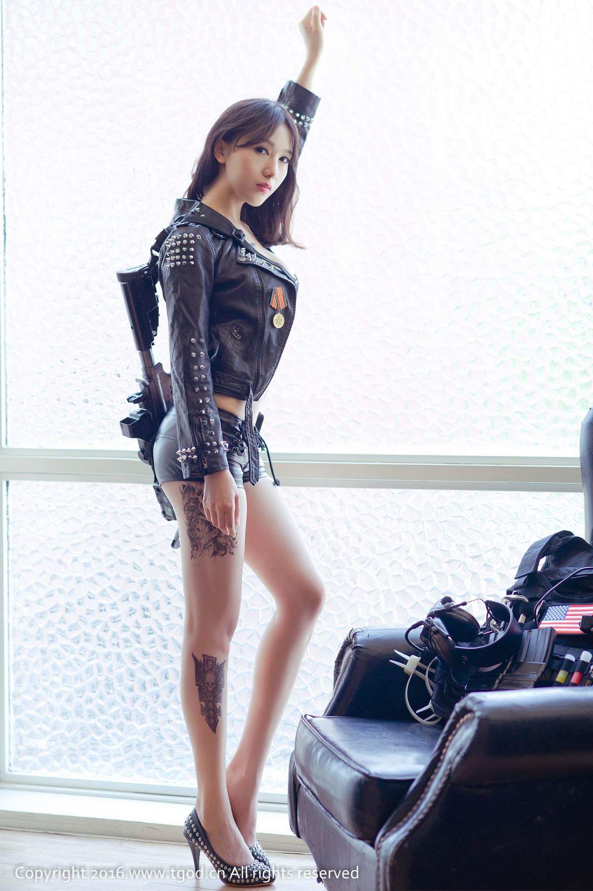 TGOD推女神展如美女战士魔鬼身材翘臀诱惑美女图片壁纸图片