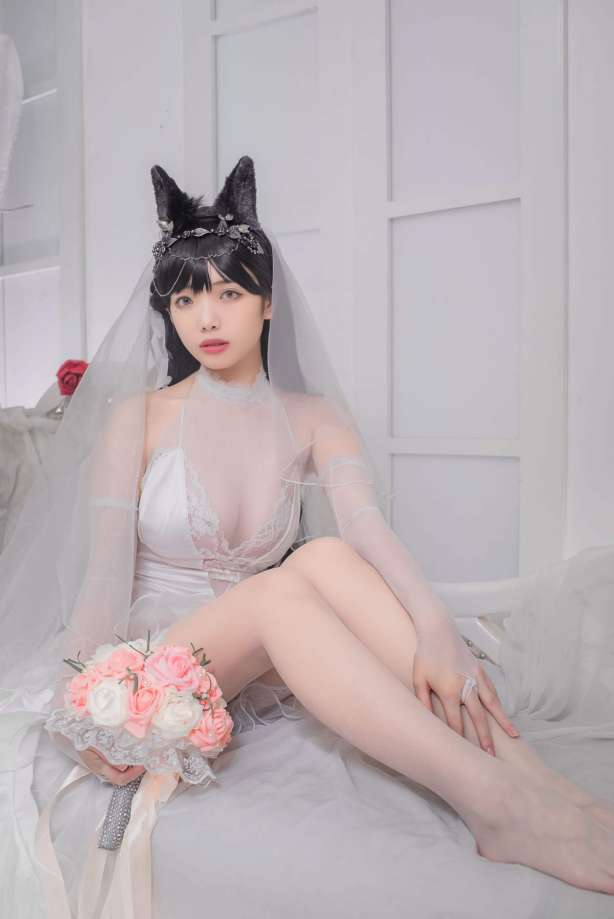 婚纱美女图片