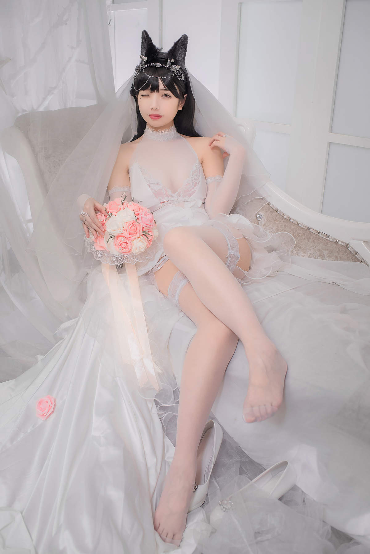 婚纱美女图片