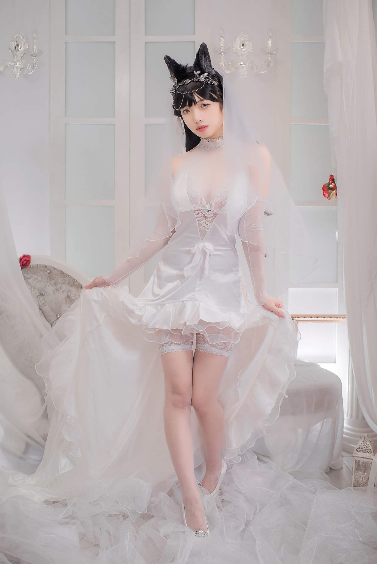 婚纱美女图片