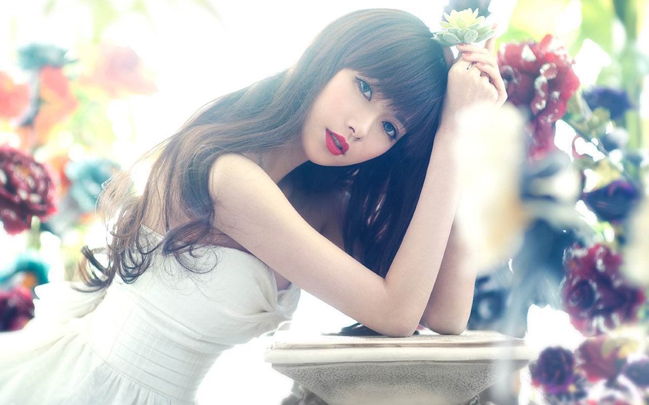 婚纱美女图片