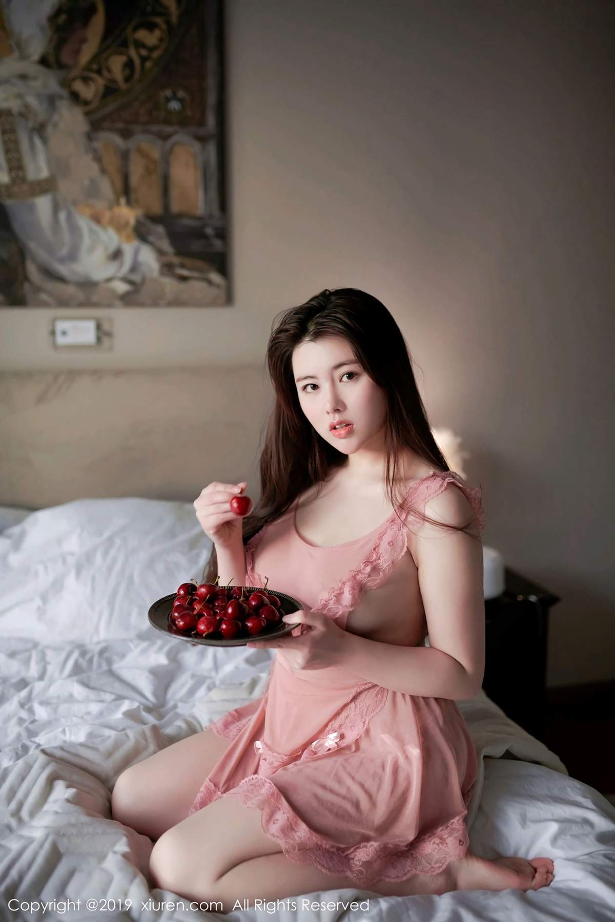 美女模特娜露Selena精致的镂空情趣内衣高清妹子写真集图片