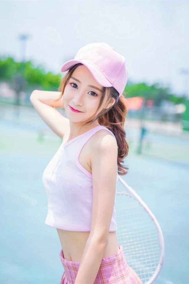 网球妹子图片