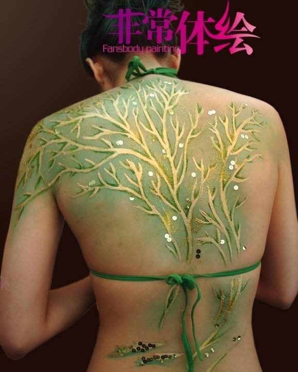 美女彩绘图片