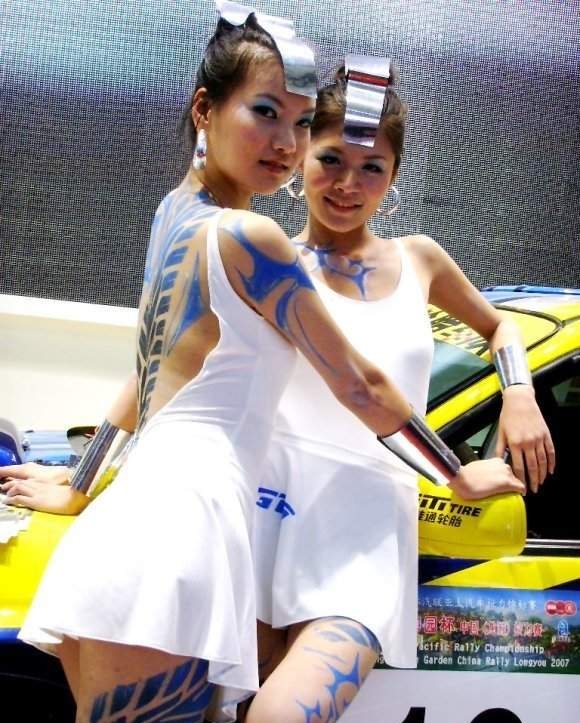 美女彩绘图片