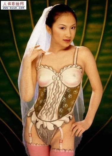 美女彩绘图片
