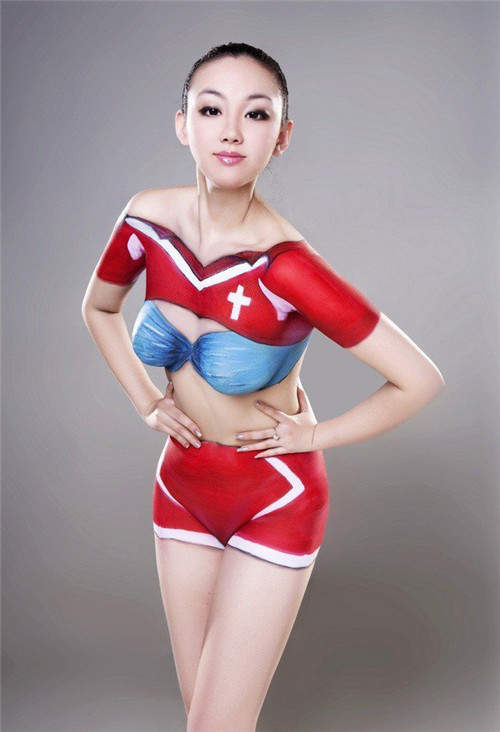 美女彩绘图片