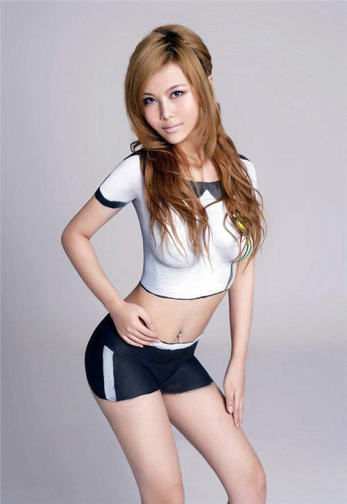 美女彩绘图片