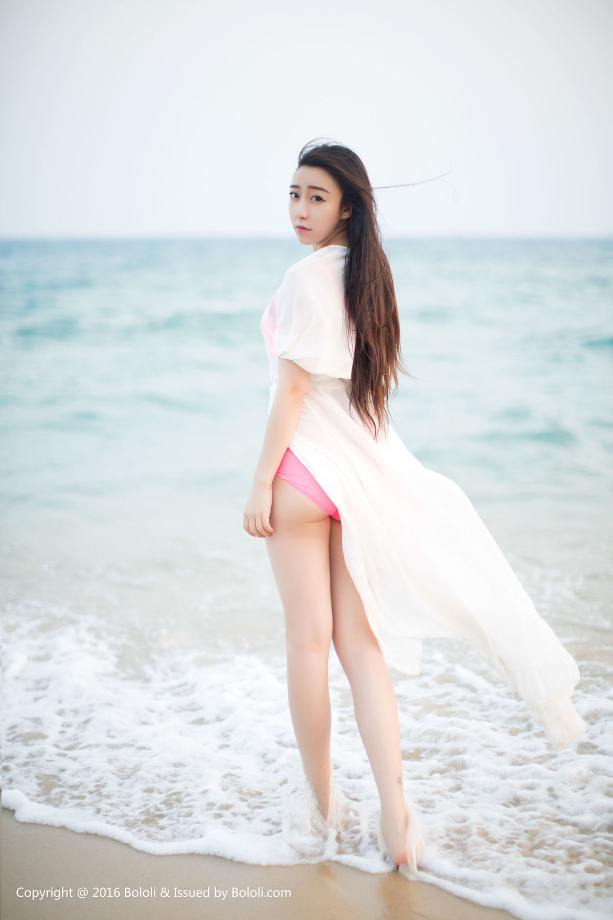 新疆乌鲁木齐美女朵比dobby三亚旅拍性感内衣黑丝系列高清妹妹写真集图片