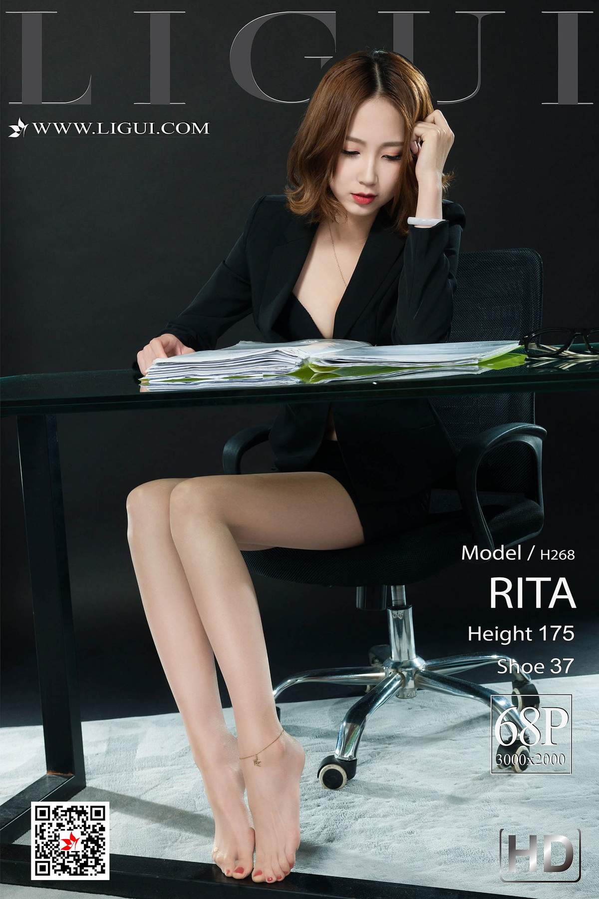 高根美腿腿模RITA肉丝袜长腿丽人写真集图片