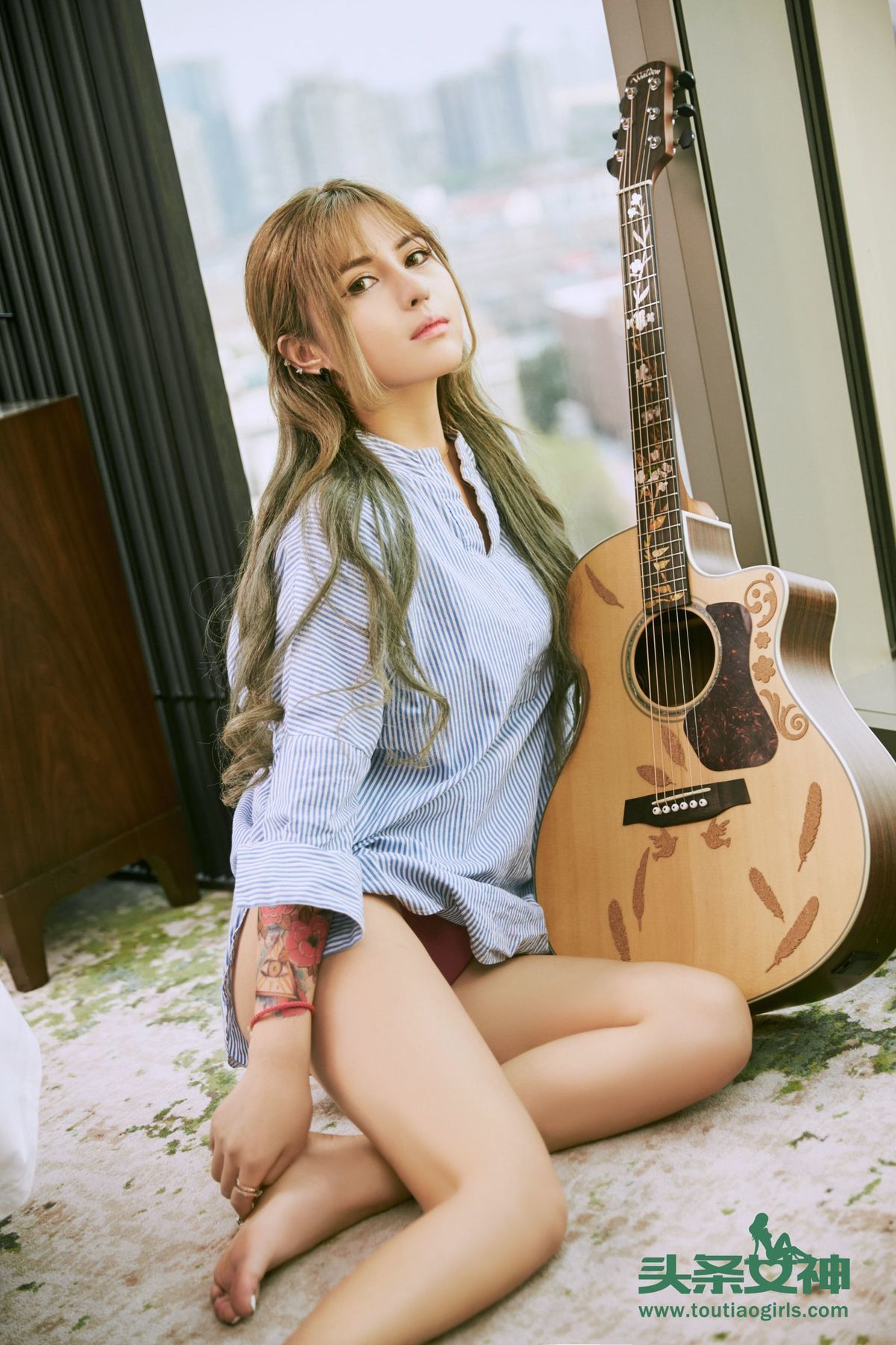内地美女模特温蒂粉色内衣白色内衣高清妹子写真集图片